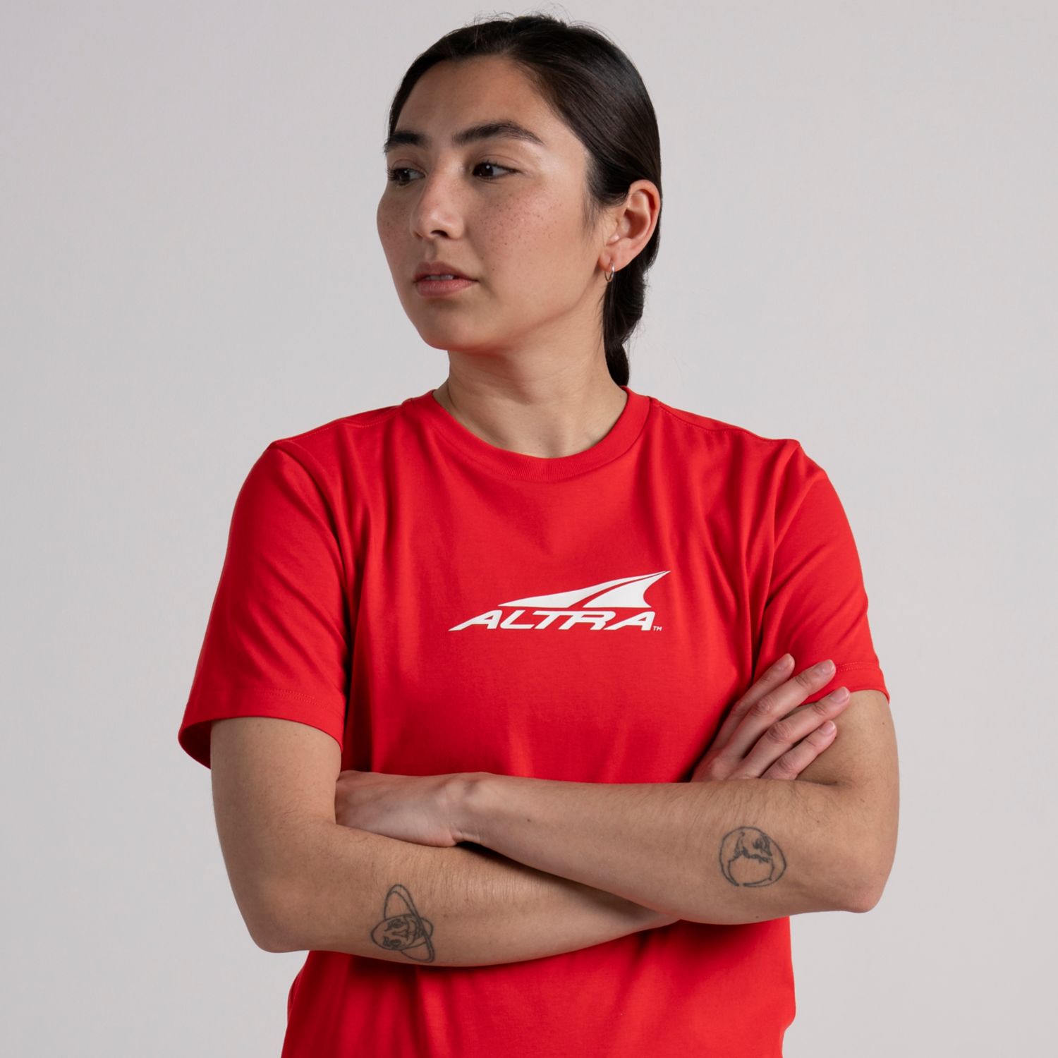 Dámské Tričko Altra Everyday Recycled Červené | CZ-98034269