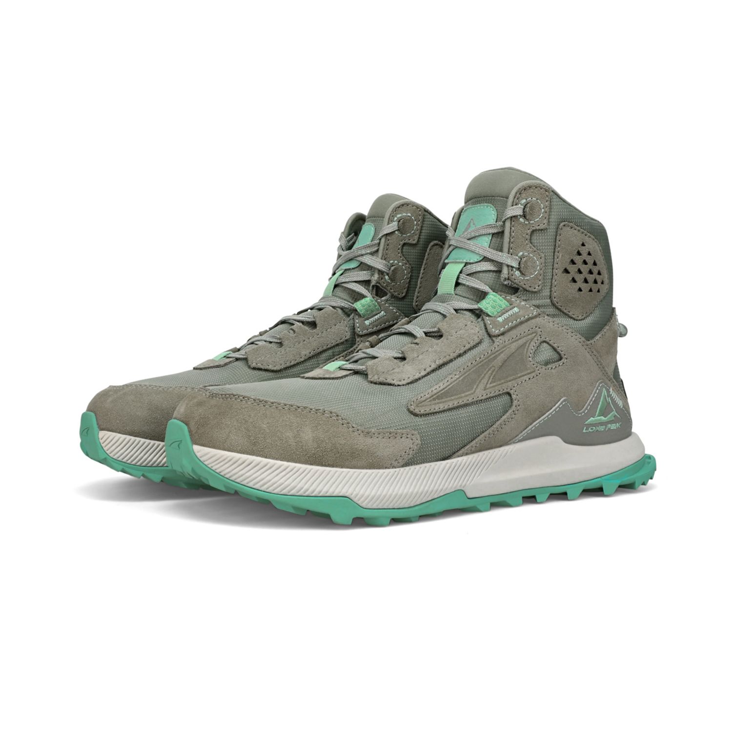 Dámské Turistické Boty Altra Lone Peak Hiker 2 Šedé Zelene | CZ-51239809